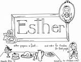 Esther Coloring Pages Bible Queen Kids Children Story Book Sheet Ministry May Books Print Eson sketch template