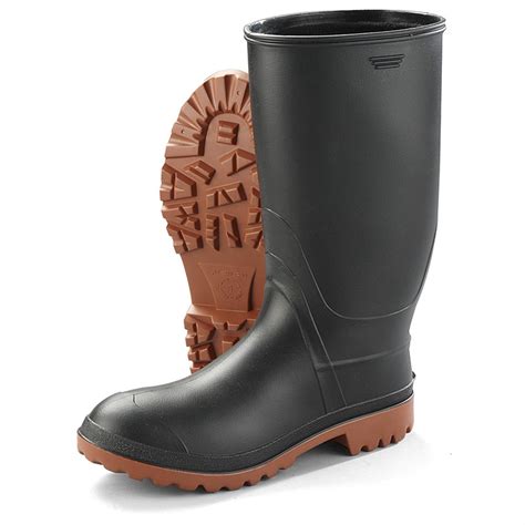 mens rubber boots mens rain  zipper size    expocafeperucom