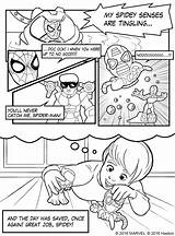 Coloring Pages Comic Man Spider Doc Ock Color Printable Disney Getcolorings Hasbro sketch template