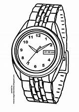 Coloring Pages Clock Print Printable sketch template