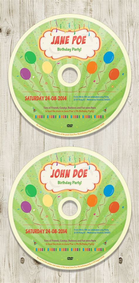 kids birthday party dvd covers volume  dvd cover design kids