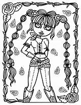Cowgirl Digi Stamps sketch template