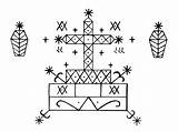 Baron Samedi Veve Symbols Symbol Haitian Voodoo Loa Vodou Dead Cross Guede Papa Orleans Bawon Vaudou Google Religion Sigil Lwa sketch template