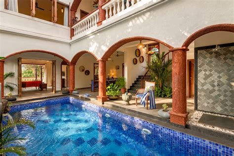private luxury bhk villa  swimming pool villas  rent  marna goa india airbnb