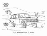 Rover Coloring Land Range Classic Book Defender Print sketch template