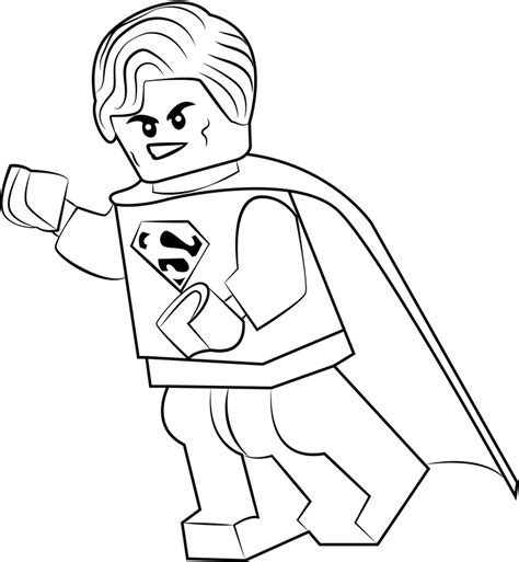 lego superman coloring page  printable coloring pages  kids