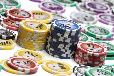 poker coins isolated stock images image