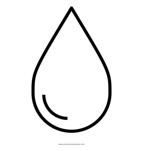 water drop page coloring pages