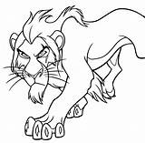 Scar Lion Characters Walt Simba Fanpop Mufasa Coloringhome Images6 sketch template
