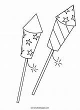Fireworks Coloring Pages July 4th Sheets Clipart Printable Fourth Draw Firework Drawing Kids Artifice Easy Star Patriotic Craft Books Print sketch template