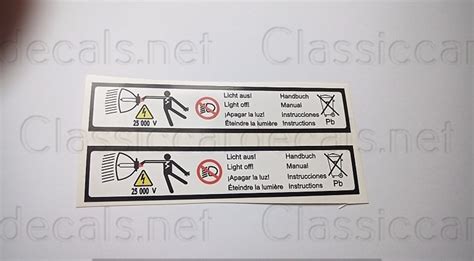bmw   xenon lights label sticker decal etsy
