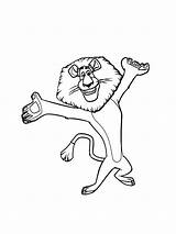 Madagascar Coloring Pages Printable Cartoon sketch template