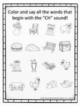 Coloring Ch Sh Articulation Sounds Medial Speech Initial Sheets Final Preview sketch template