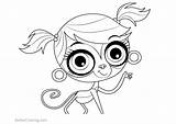 Pet Littlest Shop Minka Coloring Pages Mark Draw Drawing Step Color Printable Kids Drawingtutorials101 sketch template