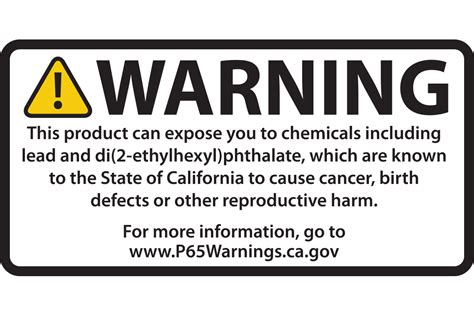 california prop  warning labels  decal factory