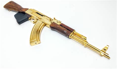 gold plated russian ak  lee armory cordelia gun exchange