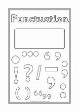 Punctuation Literacy sketch template