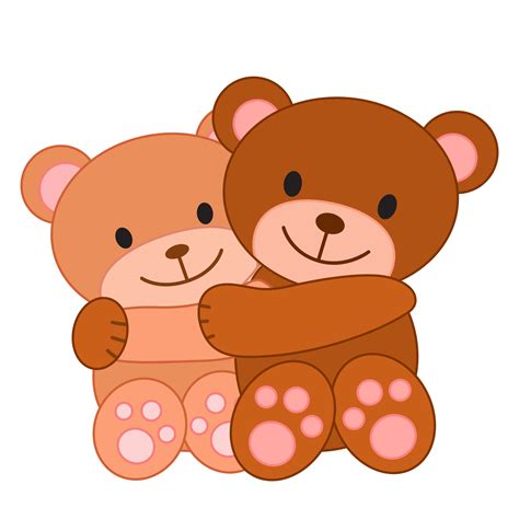cute bear hug clipart images