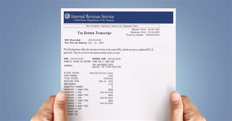 irs tax return transcript tutoreorg master  documents
