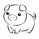 Dibujo Cerdos Cerdo Cerditos Animales Cochino Caricaturas Garabateados Tatuaje sketch template