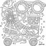 Adults Colorfy Dance sketch template
