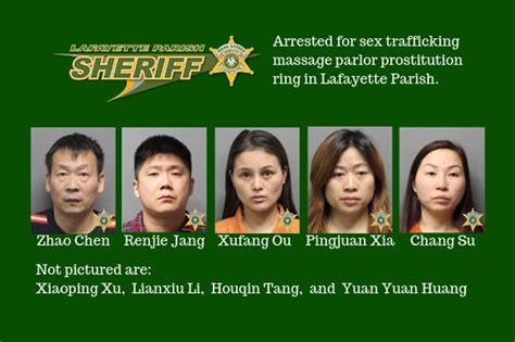 Nine Arrested In Lafayette Massage Parlor Sex Trafficking