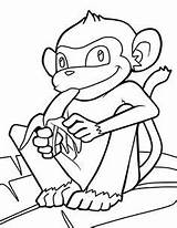 Affe Banane Isst Affen Ausmalbild Ausdrucken Scimmie Kostenlosen Apinat Schule Malvorlagen Lieblingsfarbe Schlümpfe Vorschule Varityskuvia Coloring Tulosta Gemerkt Dein sketch template