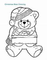 Coloring Christmas Worksheets Bear Esl Ages sketch template