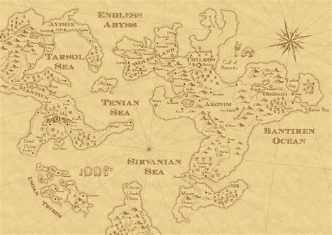 map for epic world cinematic landscapes fantasy map