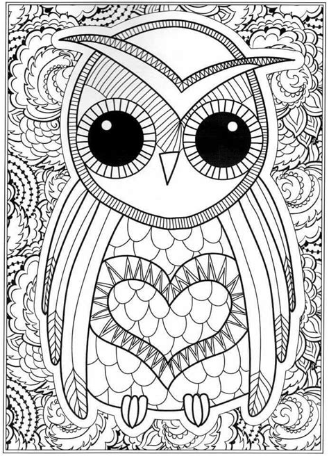 printable owl coloring pages