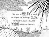 Prayer Serenity Coloring Pages Adult Zentangle Emily Smith Inspirational Words Color Colouring Photograph Book Sheets Etsy Christian Visit Quotes 15th sketch template