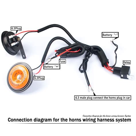 diagram  installing  car horn  headlamps