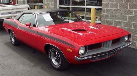 plymouth cuda   nicely restored youtube