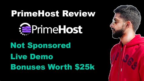 primehost review demo  bonus package       primehost youtube