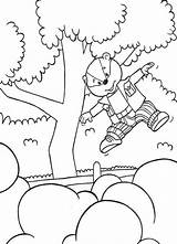 Rupert Bear Fence Bestfriend Badger Jump Bill Coloring Pages Over sketch template