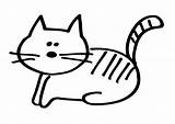 Cat Coloring Large sketch template