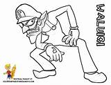 Coloring Pages Waluigi Muscular System Print Becuo Printable Coloringhome Comments sketch template