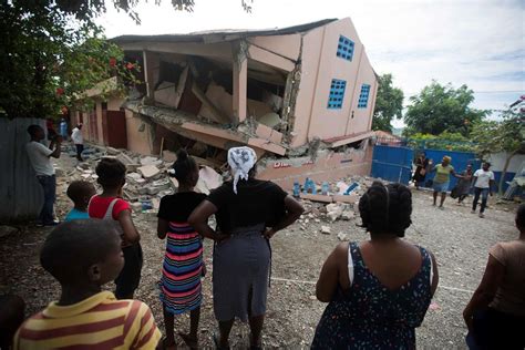 strong aftershock rattles north haiti  day  deadly earthquake