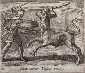 Minotaurum Theseus Vincit Theseus And The Minotaur Pl 74 From The