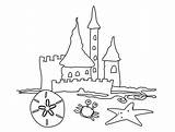 Sand Coloring Sandcastle Castle Drawing Simple Easy Beach Draw Printable Getdrawings Vacation Getcolorings Colornimbus sketch template