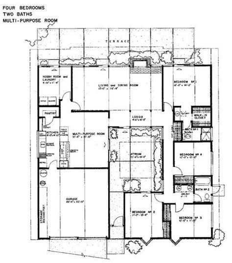 sample floor plan   eichler home source wwweichlerrealestatecom eichler house plans