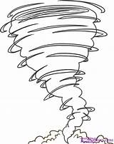 Tornado Coloring Pages Kids Dragoart Wind Printable Drawing sketch template