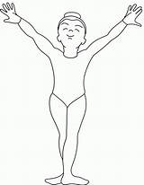 Gymnastics Gymnastic Gymnaste Tableau sketch template