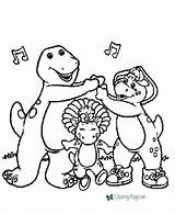 Barney Coloring Pages Below Printable Click sketch template