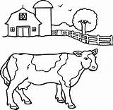 Designlooter Cow sketch template