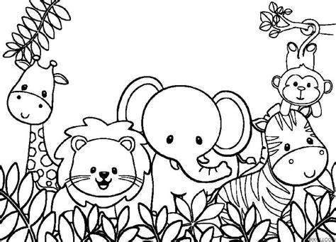 animals zoo coloring page turkau