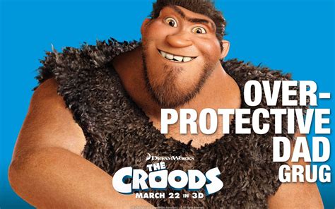 over protective dad grug the croods 2013 movie hd desktop wallpaper