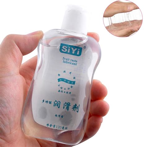 Siyi 120ml Fruit Flavor Edible Water Based Non Toxic Lubricant For Anal