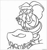 Careful Santa Pages Coloring Color Coloringpagesonly sketch template