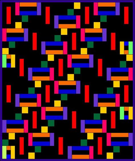 color strip quilt pattern fabricmomfabricmom